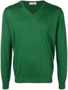 Laneus V-neck Sweater - Green