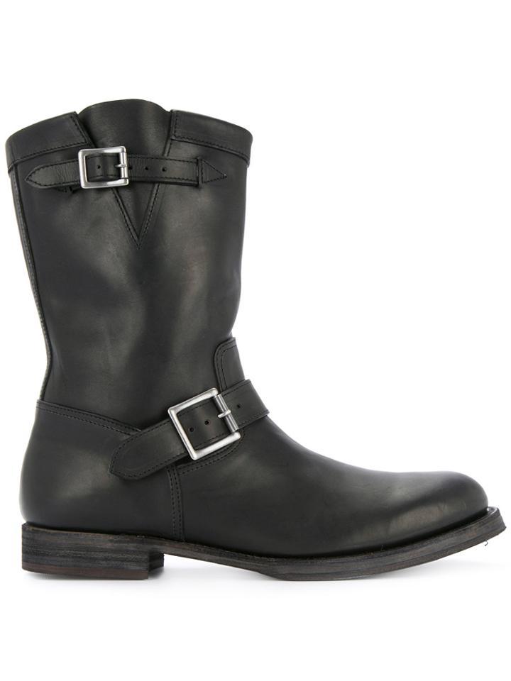 Kazuyuki Kumagai Buckle Boots - Black