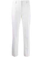 Emilio Pucci High Waisted Slim Trousers - White