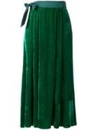 Forte Forte Velvet Midi Skirt - Green