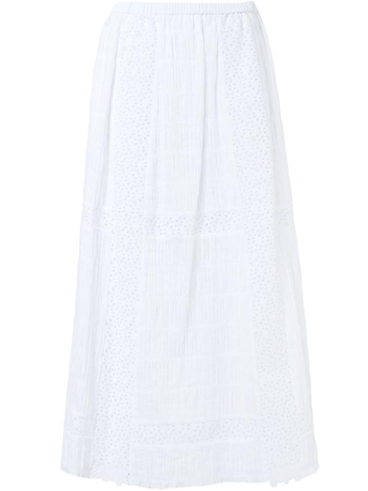Thakoon Long Skirt, Women's, Size: 6, White, Cotton