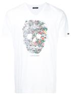 Loveless Floral Skull Print T-shirt - White