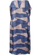 Msgm Layered Maxi Dress, Women's, Size: 42, Silk/polyester