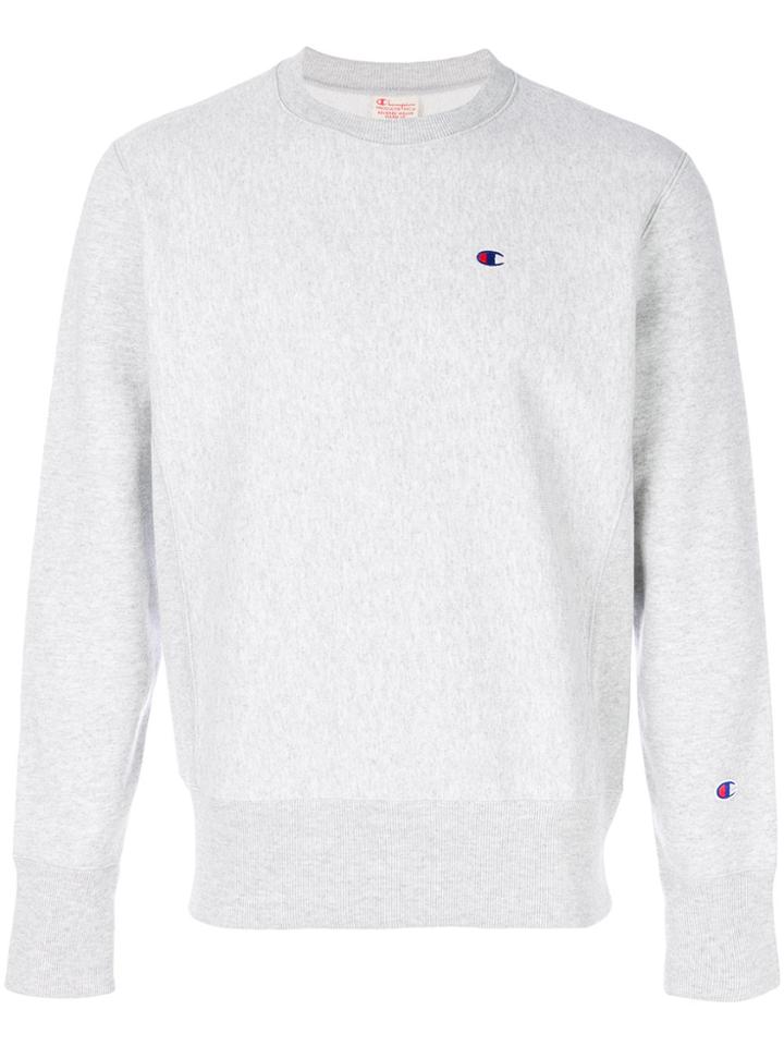 Champion Logo Detail Sweatshirt - Grey