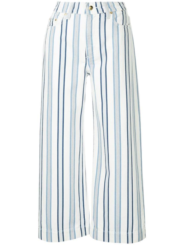 Nobody Denim Montecarlo Striped Jeans - White