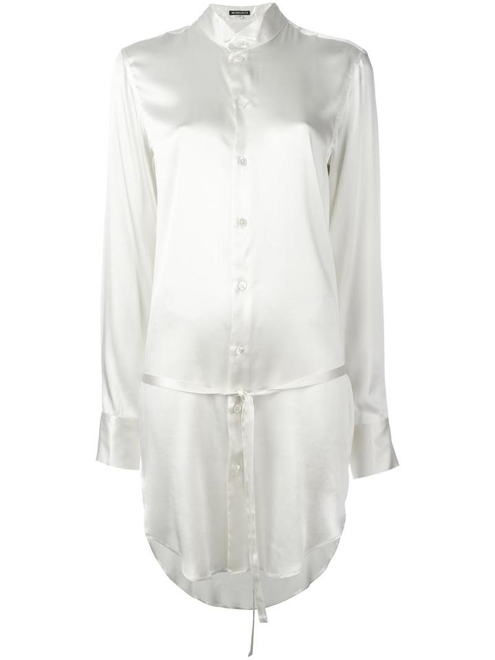 Ann Demeulemeester Long Shirt, Women's, Size: 38, Nude/neutrals, Silk/spandex/elastane