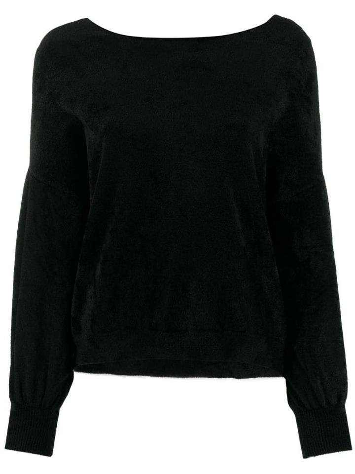 Roberto Collina Dropped Shoulder Jumper - Black