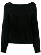 Roberto Collina Dropped Shoulder Jumper - Black