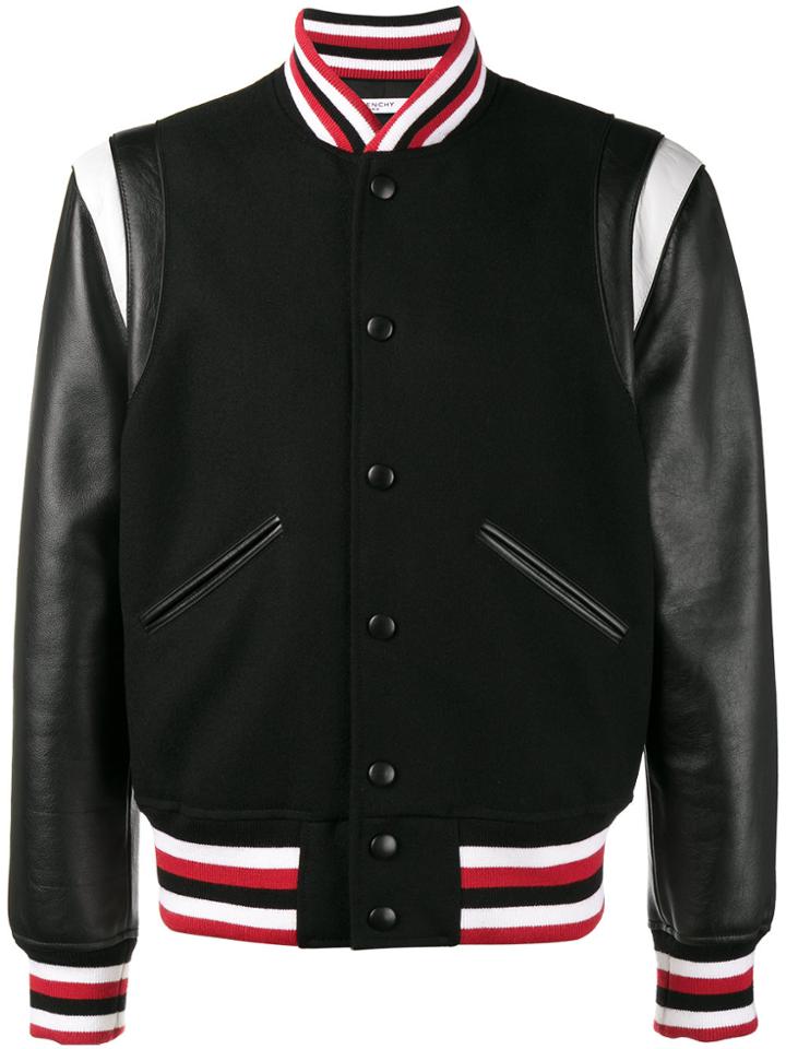 Givenchy Striped College Jacket - Black