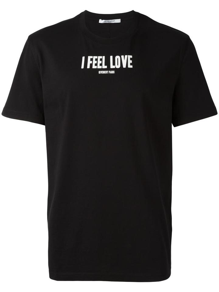 Givenchy I Feel Love Printed T-shirt, Men's, Size: Xxl, Black, Cotton