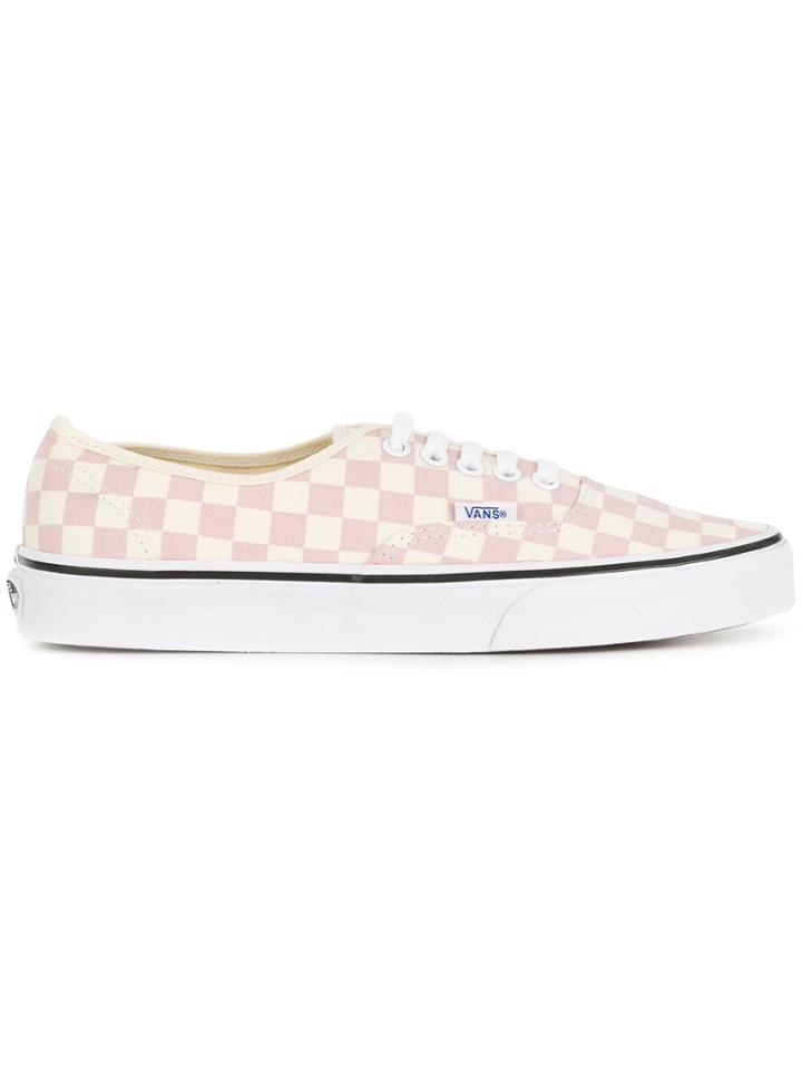 Vans Authentic Checkboard Sneakers - Pink & Purple