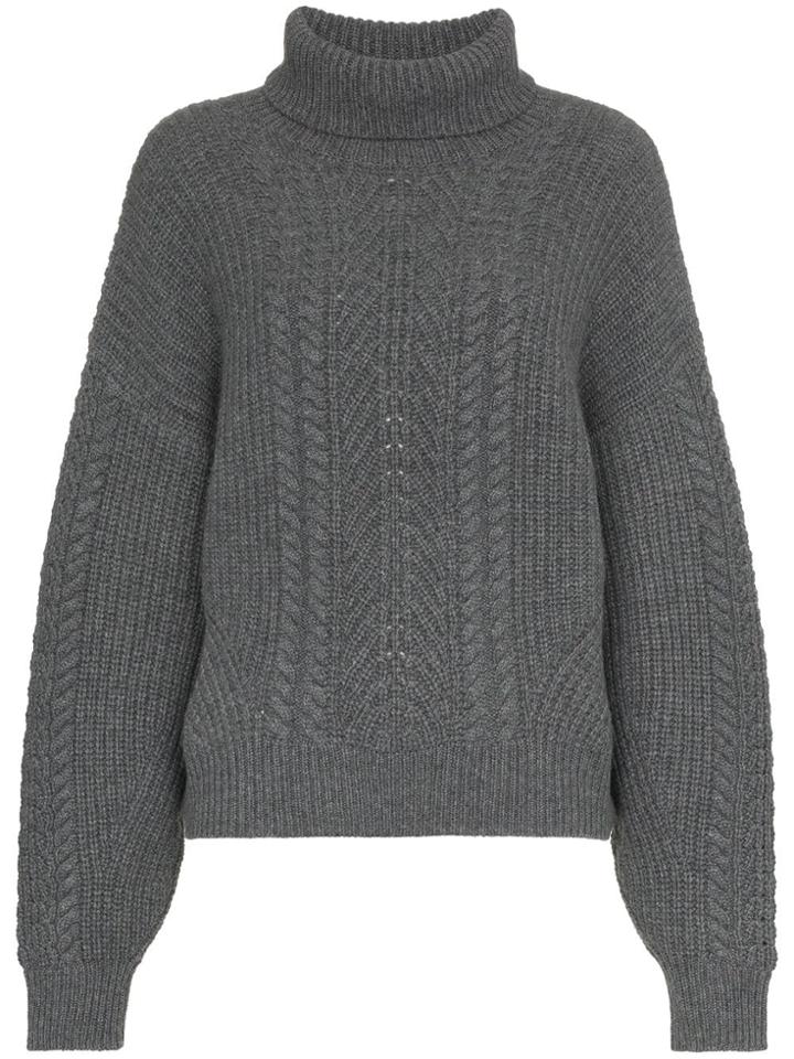 Le Kasha Pontavin Cable Knit Cashmere Jumper - Grey