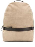 Eleventy Panelled Backpack - Brown