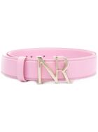Nina Ricci Branded Buckle Belt - Pink & Purple