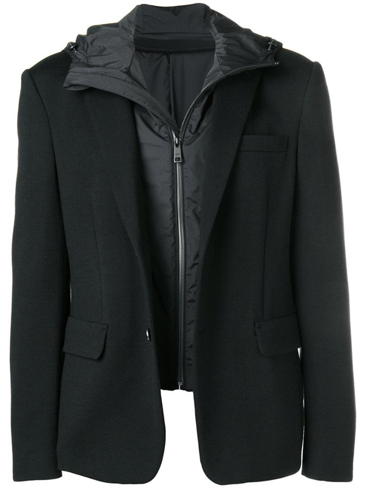 Prada Hooded Blazer Jacket - Black