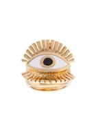 Chloé Eye-motif Ring - Metallic