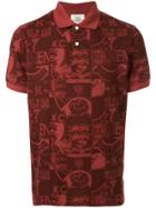 Kent & Curwen Printed Polo Shirt - Red