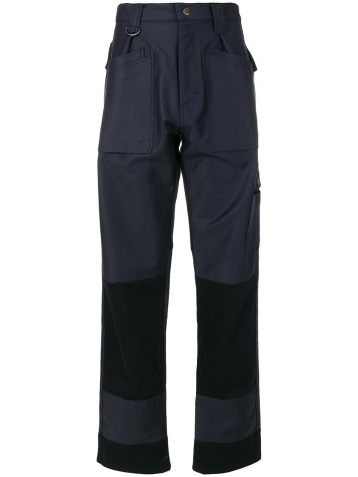 Gmbh Colour Block Trousers - Blue