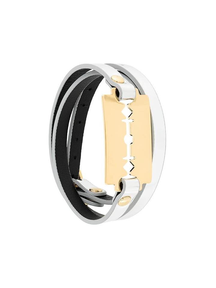 Mcq Alexander Mcqueen Razor Wrap Bracelet, Women's, Black