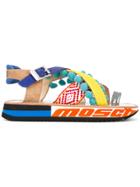 Moschino Strappy Platform Sandals - Multicolour