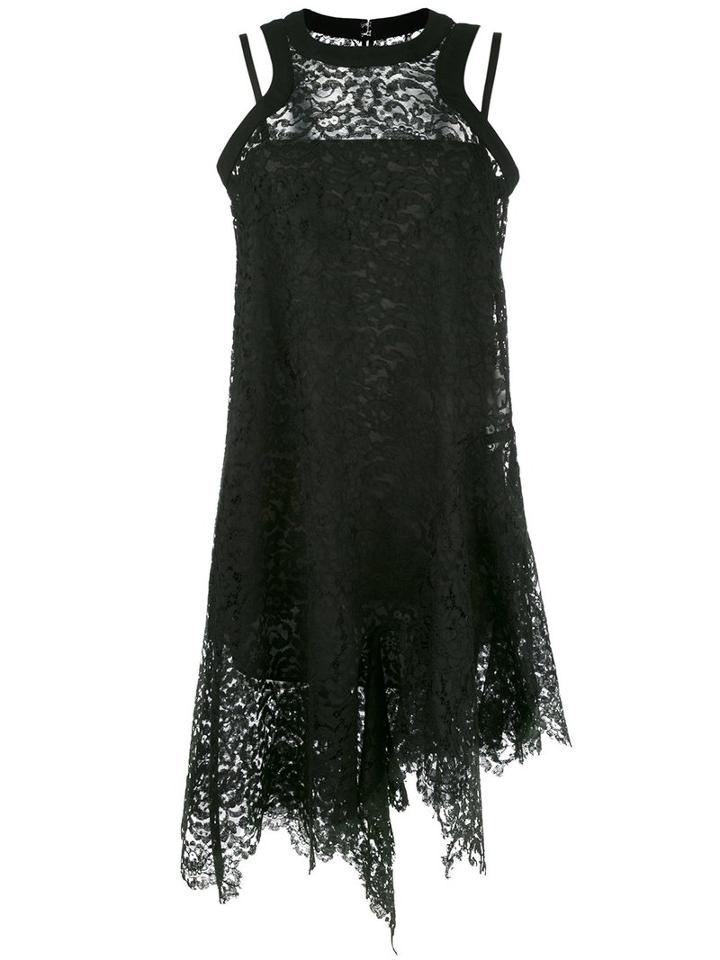Sacai - Guipure Lace Dress - Women - Cotton/nylon/polyester/rayon - 2, Black, Cotton/nylon/polyester/rayon