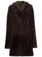 Sylvie Schimmel 'cortina' Coat, Women's, Size: 44, Brown, Lamb Fur