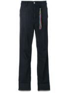 Mira Mikati Rainbow Hem Straight Jeans - Blue