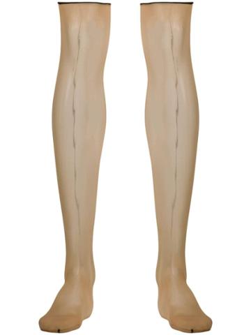 Maison Close Backseamed Stockings - Neutrals