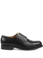 Gucci Perforated Leather Brogues - Black