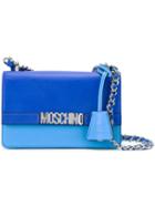 Moschino - Letters Shoulder Bag - Women - Leather - One Size, Women's, Blue, Leather