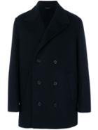Jil Sander Nizza Double Breasted Coat - Blue