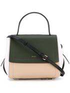 Dkny - Foldover Tote - Women - Leather - One Size, Green, Leather