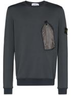 Stone Island Contrast Pocket Sweatshirt - Grey