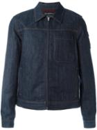 Alexander Mcqueen Boxy Fit Denim Jacket, Men's, Size: 48, Blue, Cotton/wool
