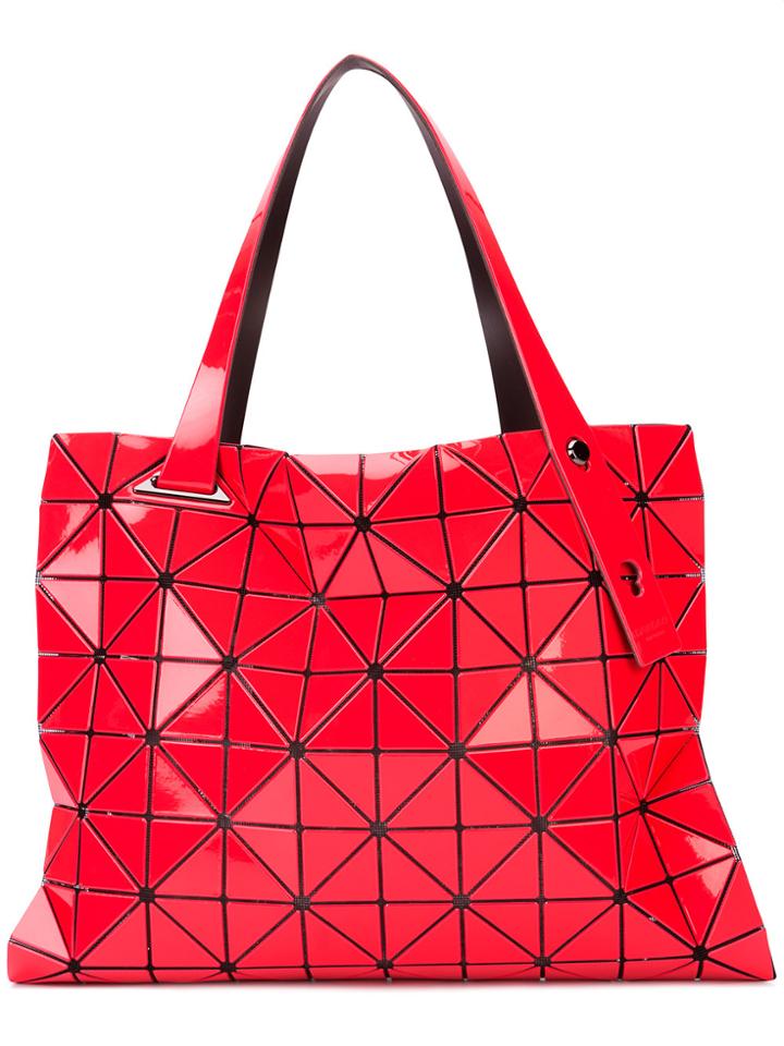 Bao Bao Issey Miyake Geometric Pattern Tote - Red