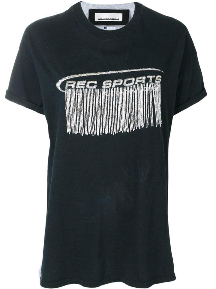 Night Market Nobow Bead Embellished T-shirt - Blue