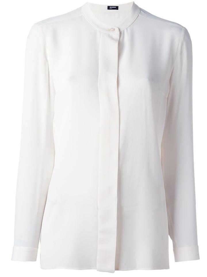 Jil Sander Navy Button Down Shirt
