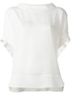 Blugirl Plain T-shirt, Size: 50, White, Polyester/spandex/elastane/viscose