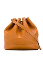 Hermès Pre-owned Contrast Stitch Bucket Bag - Brown