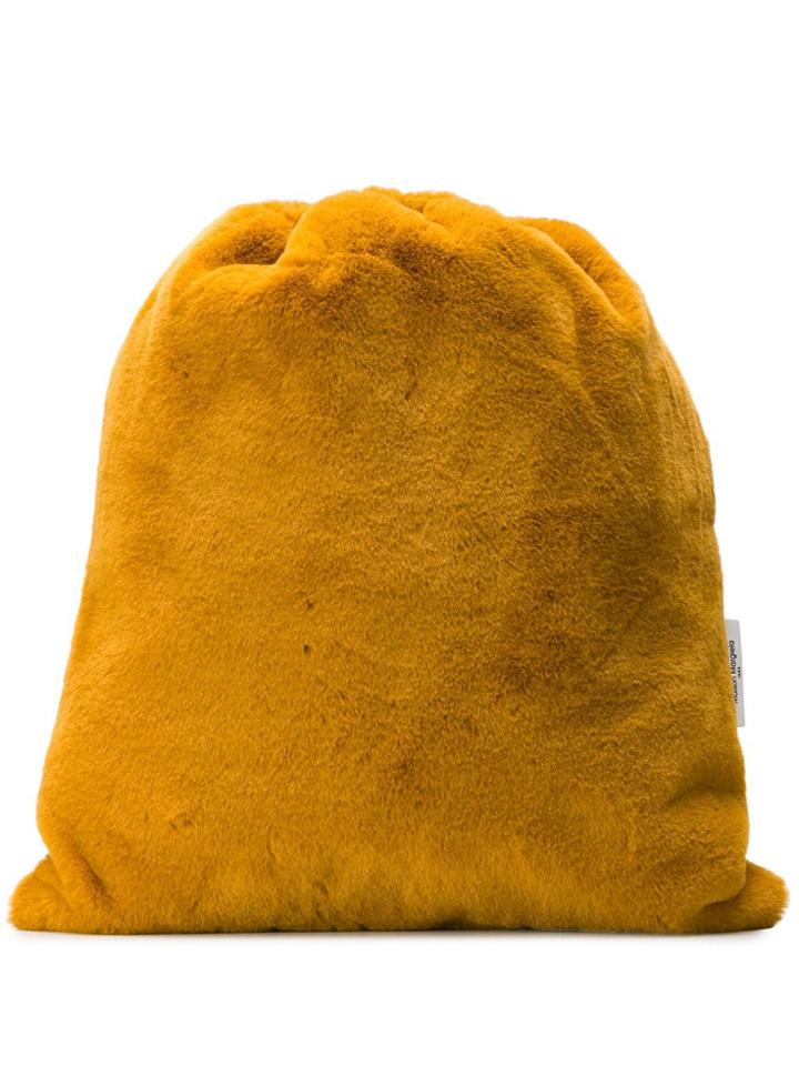 Mm6 Maison Margiela Faux Fur Backpack - Yellow