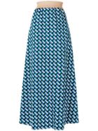 Daniela Pancheri Printed Midi Skirt - Blue