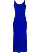 Maison Margiela Round Neck Midi Dress - Blue
