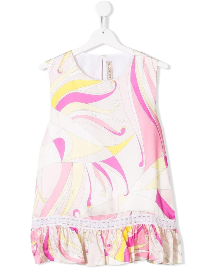 Emilio Pucci Junior Sleeveless Pleated Top - Pink