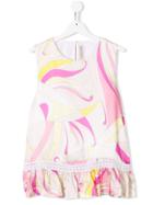 Emilio Pucci Junior Sleeveless Pleated Top - Pink