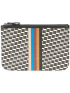 Pierre Hardy Geometric Print Clutch - Black