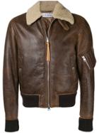 Jw Anderson Shearling Collar Jacket - Brown