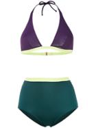 Laura Urbinati - High Waist Bikini - Women - Polyamide/spandex/elastane - 42, Green, Polyamide/spandex/elastane