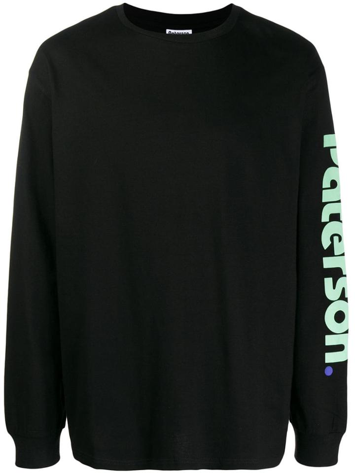 Paterson. Logo Print Sweatshirt - Black