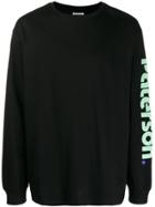 Paterson. Logo Print Sweatshirt - Black