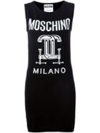 Moschino Interlocking C-clamp Knitted Dress - Black